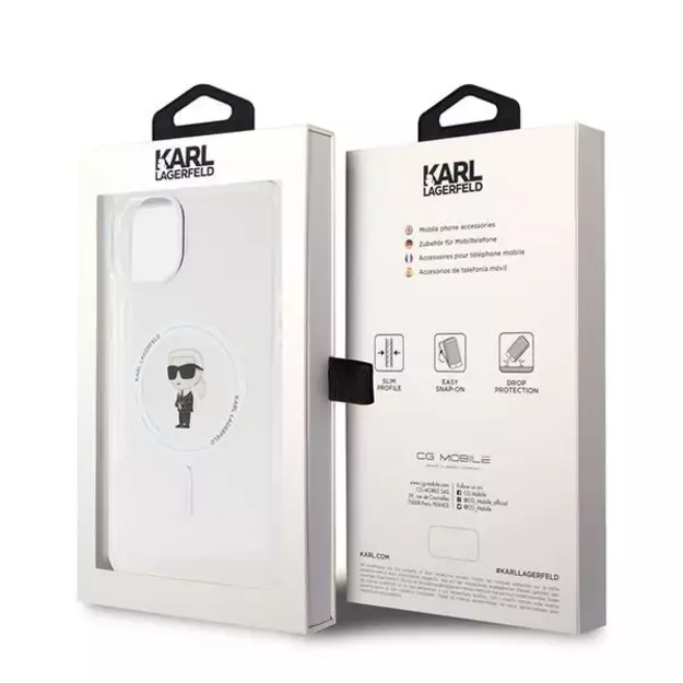 Karl Lagerfeld IML Ikonik MagSafe case for iPhone 15 Plus - transparent 7