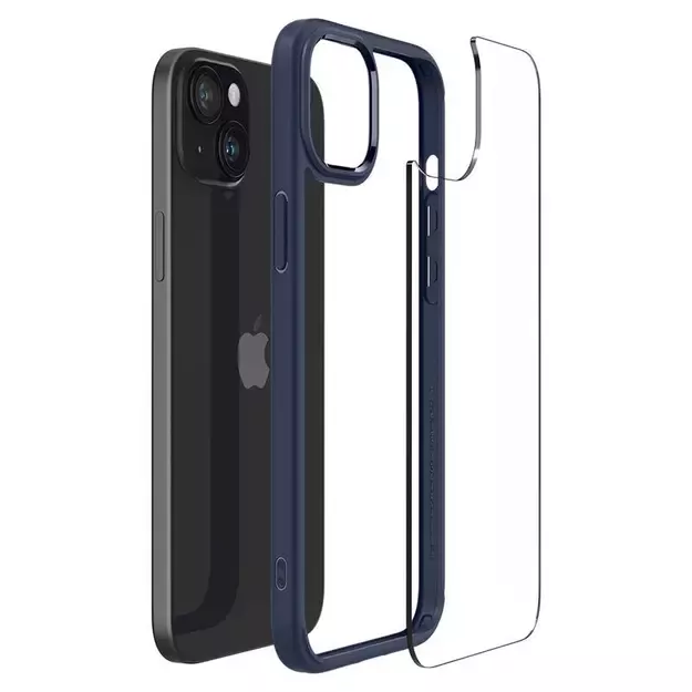 Spigen Crystal Hybrid iPhone 15 Plus Case - Clear Blue 20