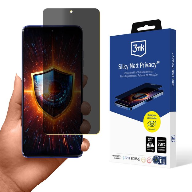 Privacy Screen Protector 3mk Silky Matt Privacy for Motorola Edge 60 Stylus