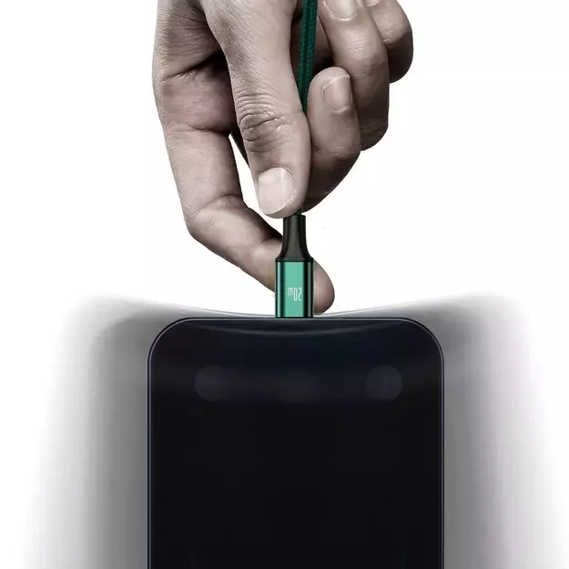 Baseus Rapid Series 3in1 USB-C - USB-C / Lightning / micro USB cable 20W PD 1.5m - green 10