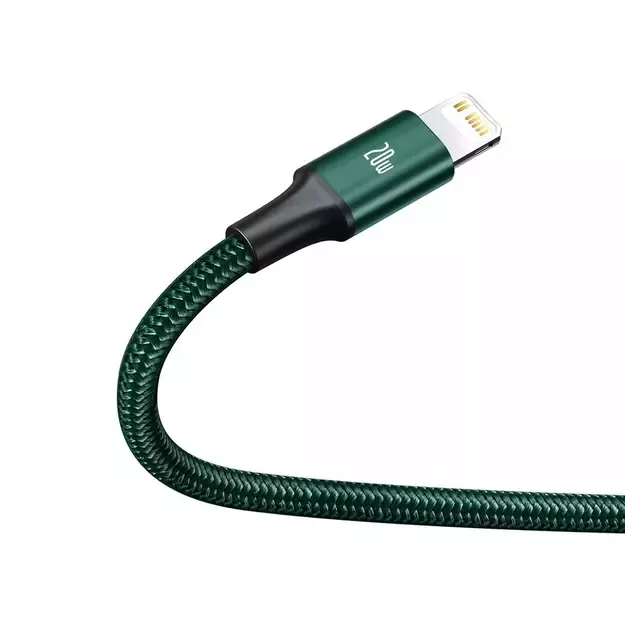 Baseus Rapid Series 3in1 USB-C - USB-C / Lightning / micro USB cable 20W PD 1.5m - green 2