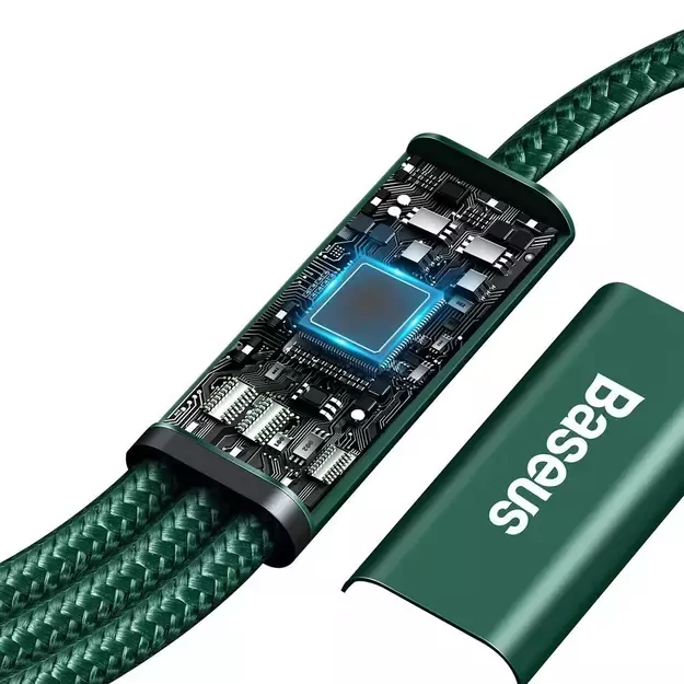 Baseus Rapid Series 3in1 USB-C - USB-C / Lightning / micro USB cable 20W PD 1.5m - green 6