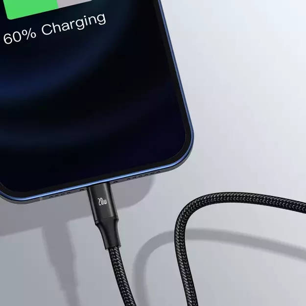 Baseus Rapid Series 3in1 USB-C - USB-C / Lightning / micro USB cable 20W PD 1.5m - green 17