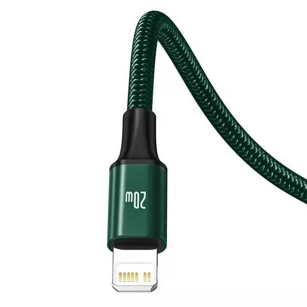 Baseus Rapid Series 3in1 USB-C - USB-C / Lightning / micro USB cable 20W PD 1.5m - green 1