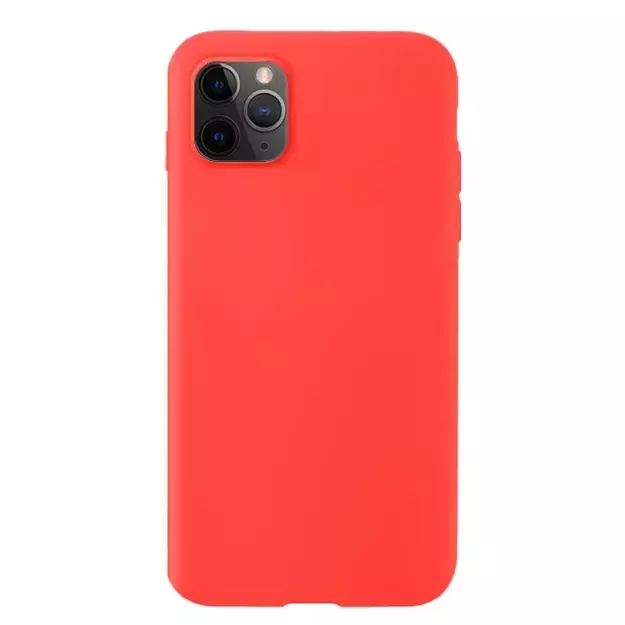 Silicone Case Soft Flexible Rubber Cover for iPhone 11 Pro red