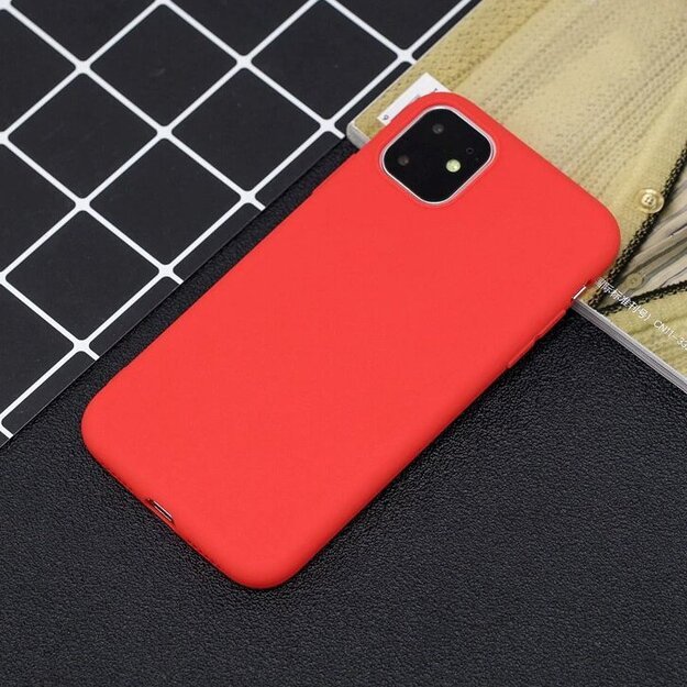 Silicone Case Soft Flexible Rubber Cover for iPhone 11 Pro red 9