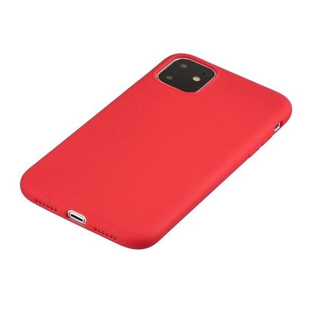Silicone Case Soft Flexible Rubber Cover for iPhone 11 Pro red 6