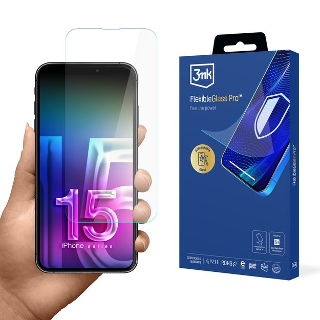 Hybrid glass 3mk FlexibleGlass Pro for Apple iPhone 15 Pro