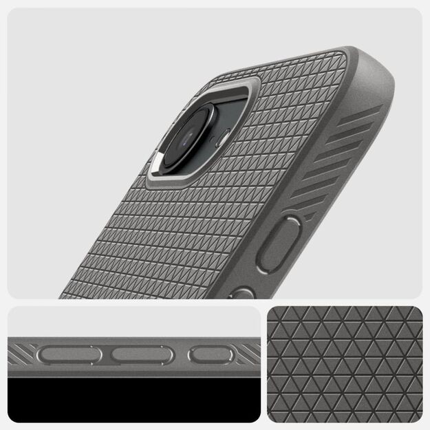 Spigen Liquid Air Case for iPhone 16e - Gray 13