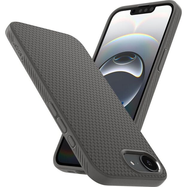 Spigen Liquid Air Case for iPhone 16e - Gray 3