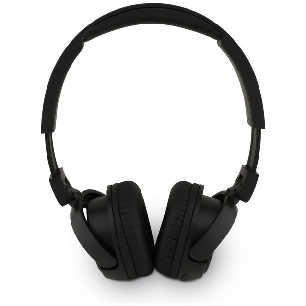 Guess Metal Logo Script Over-Ear Headphones - Black 1