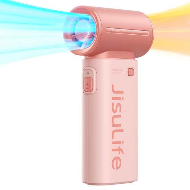 Jisulife Handheld Fan Life9 5000mAh Portable Mini Blower USB Fan - Pink 1