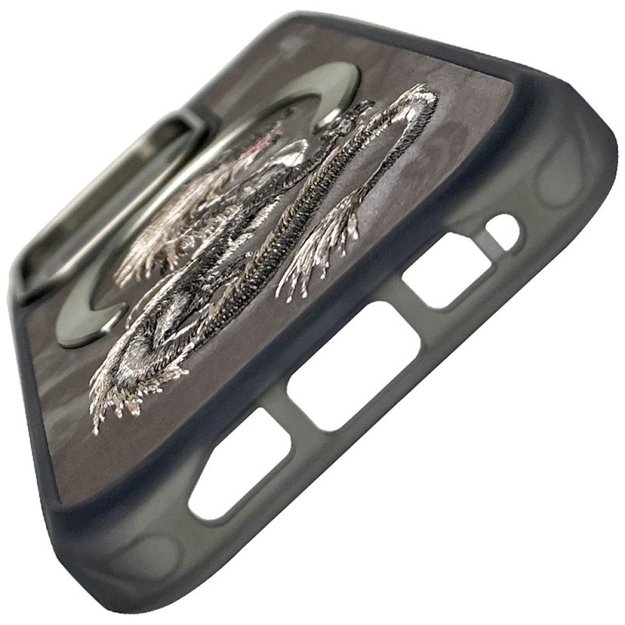 Nimmy Dragon MagSafe Case for iPhone 16 Pro - Gray 5