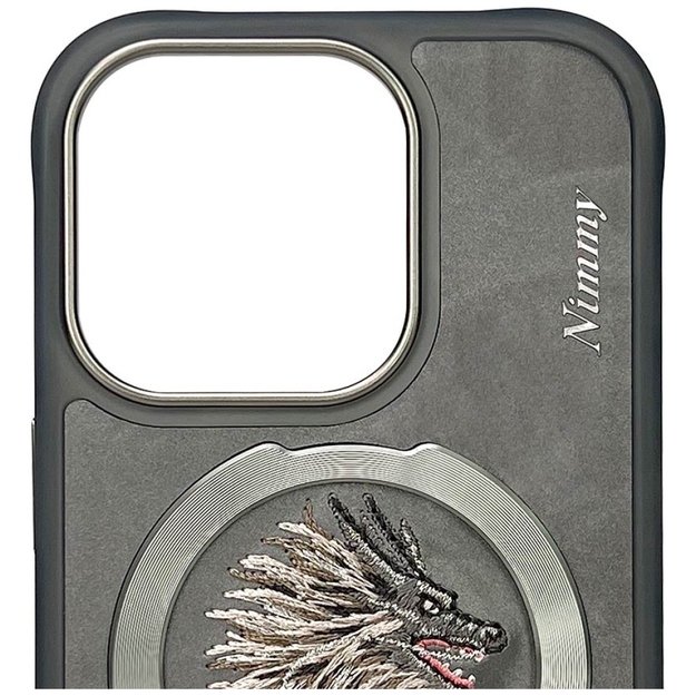 Nimmy Dragon MagSafe Case for iPhone 16 Pro - Gray 3