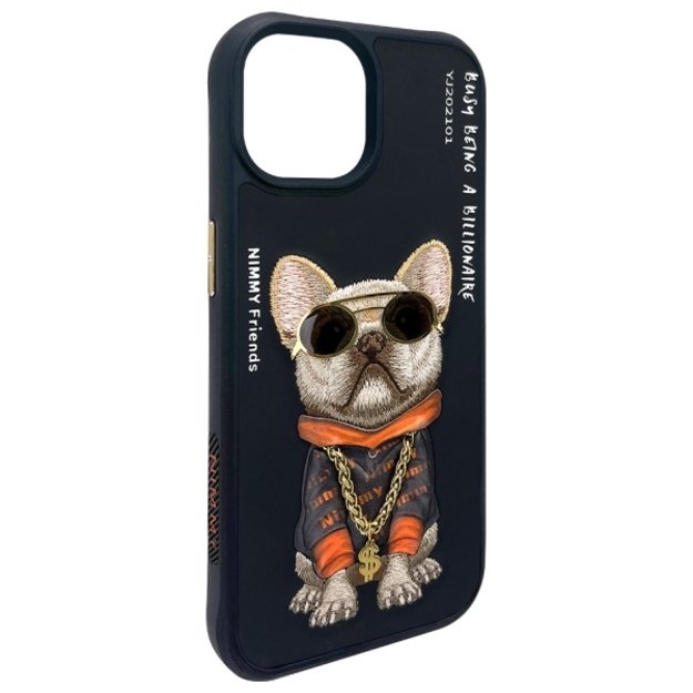 Nimmy Glasses Cool Dog iPhone 15 Case - Black 6