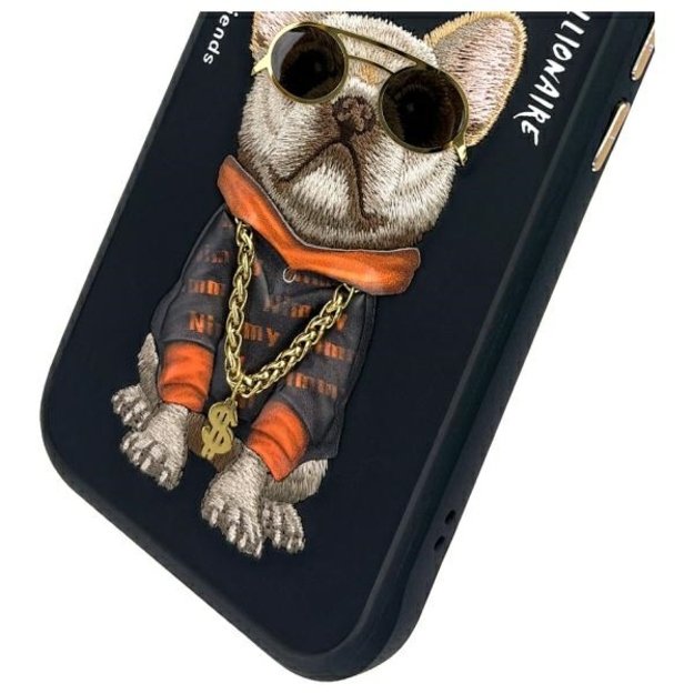 Nimmy Glasses Cool Dog iPhone 15 Case - Black 8