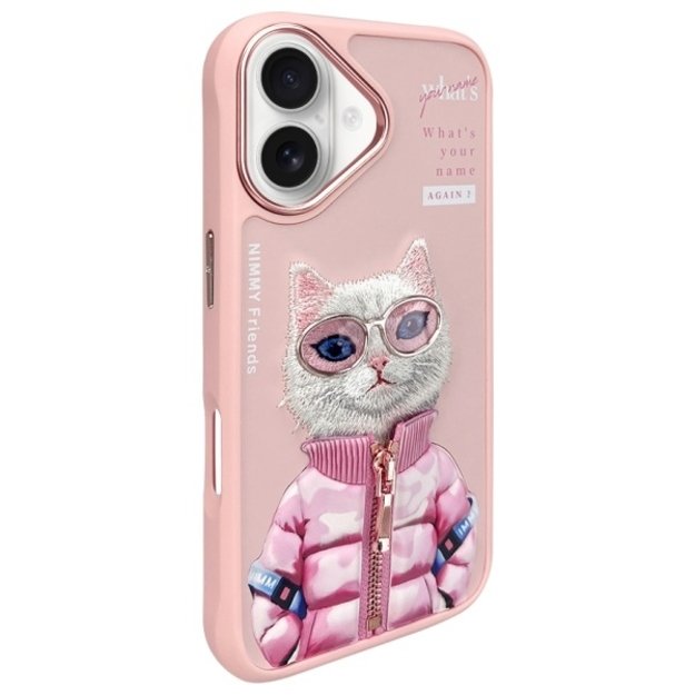 Nimmy Cool&amp Cute 2.0 Cat Case for iPhone 16 - Pink 1