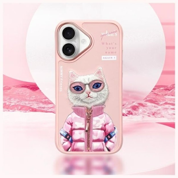 Nimmy Cool&amp Cute 2.0 Cat Case for iPhone 16 - Pink 10