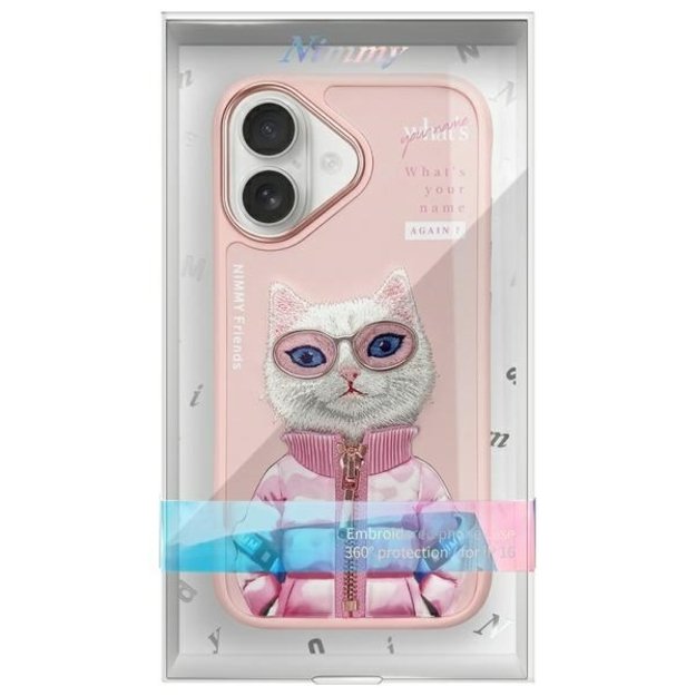 Nimmy Cool&amp Cute 2.0 Cat Case for iPhone 16 - Pink 11