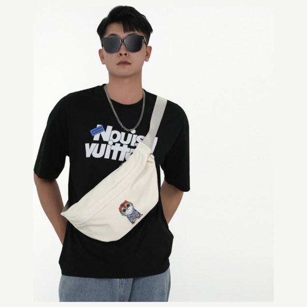 Nimmy Crossbody Glasses Cool Dog Shoulder Bag - Black 9