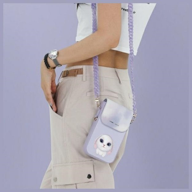 Nimmy Big Eyed Pet 2.0 Rabbit Phone Bag - Purple 7