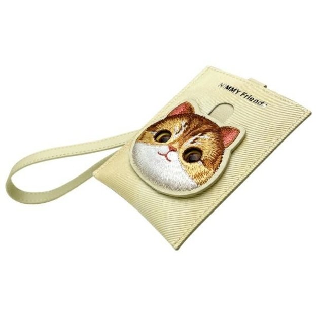 Nimmy Big Eyed Pet 2.0 Cat 3-in-1 Set: Phone Bag + Wallet + Tracker Case - Beige 6