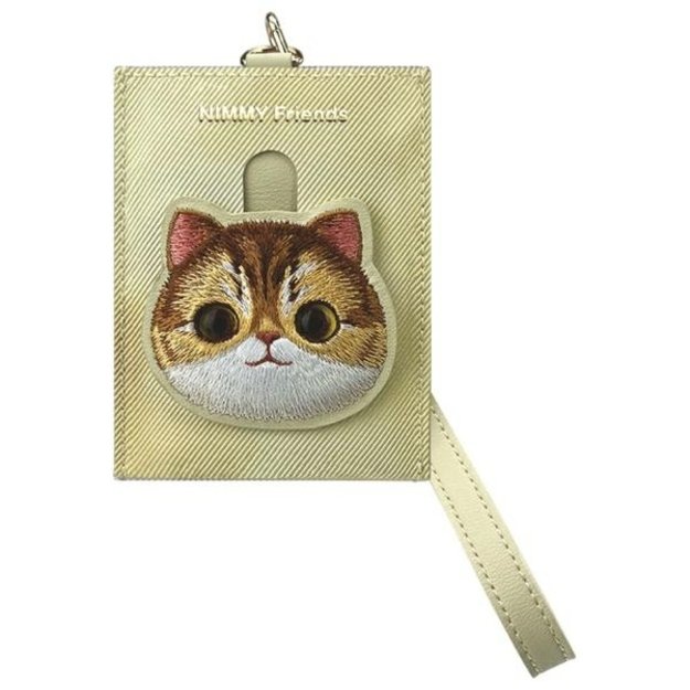 Nimmy Big Eyed Pet 2.0 Cat 3-in-1 Set: Phone Bag + Wallet + Tracker Case - Beige 2