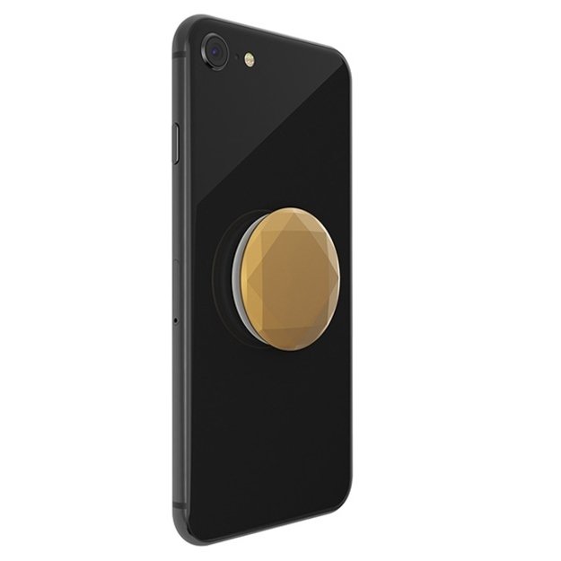 Popsockets 2 Metallic Diamond MedallionGold Phone Holder and Stand 3
