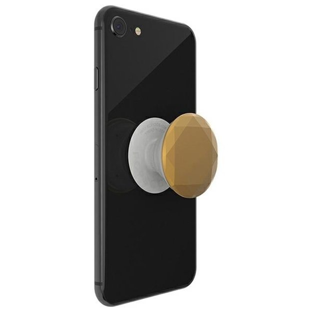 Popsockets 2 Metallic Diamond MedallionGold Phone Holder and Stand 4