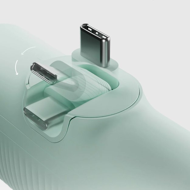 SBS EcoPower 5000 mAh 10W Powerbank with Built-in USB-C Port - Green 3