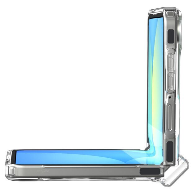Spigen Ultra Hybrid Pro Mag MagSafe Case for Samsung Galaxy Z Flip 7 - Clear and White 16