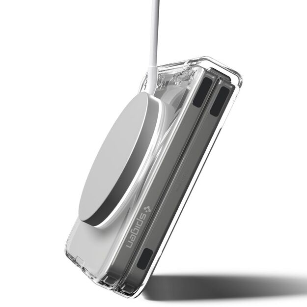 Spigen Ultra Hybrid Pro Mag MagSafe Case for Samsung Galaxy Z Flip 7 - Clear and White 18
