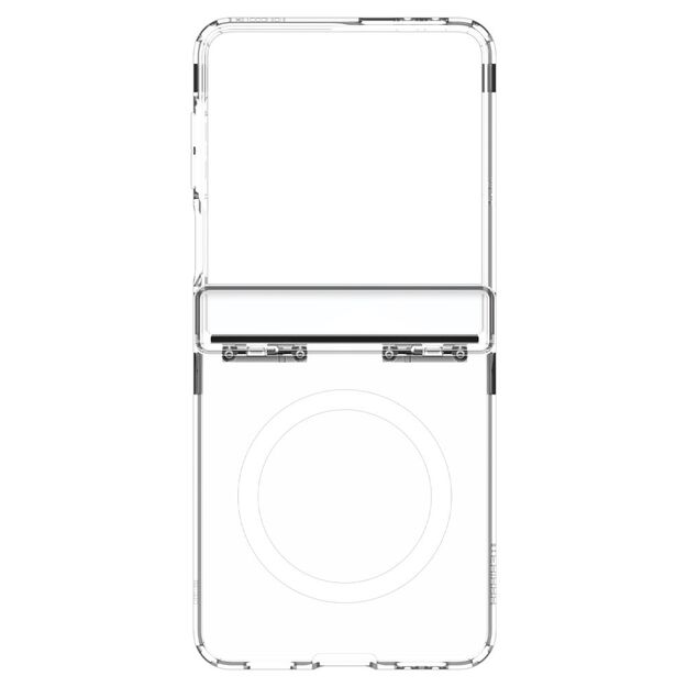 Spigen Ultra Hybrid Pro Mag MagSafe Case for Samsung Galaxy Z Flip 7 - Clear and White 5