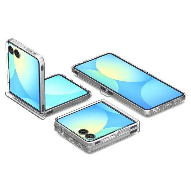 Spigen Ultra Hybrid Pro Mag MagSafe Case for Samsung Galaxy Z Flip 7 - Clear and White 15
