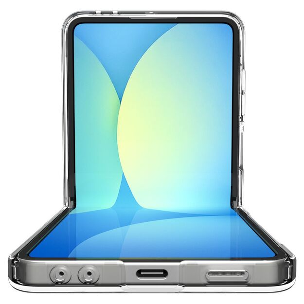 Spigen Ultra Hybrid Pro Mag MagSafe Case for Samsung Galaxy Z Flip 7 - Clear and White 14