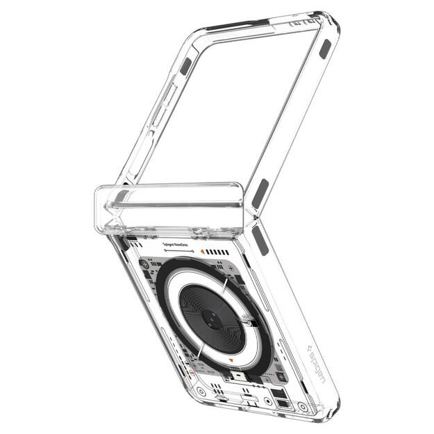 Spigen Ultra Hybrid Pro MagSafe Case for Samsung Galaxy Z Flip 7 Zero One - Transparent 3