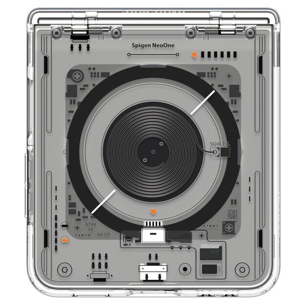Spigen Ultra Hybrid Pro MagSafe Case for Samsung Galaxy Z Flip 7 Zero One - Transparent 8
