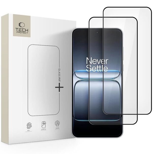 Tech-Protect Glass Fit+ 2-pack tempered glass for OnePlus Nord 5 - black