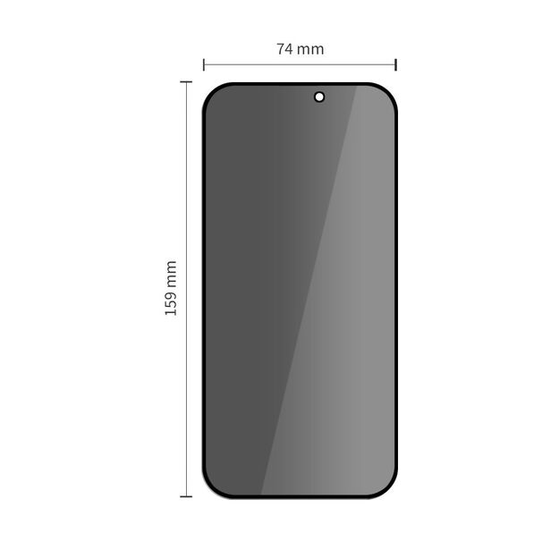 Tech-Protect Quick Set Spy+ Privacy Glass 2-pack for iPhone 16 Pro Max 4