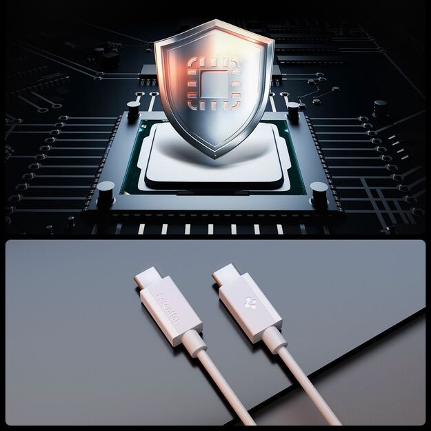Spigen EB6010CC USB-C Cable 60W 100 cm - White 4
