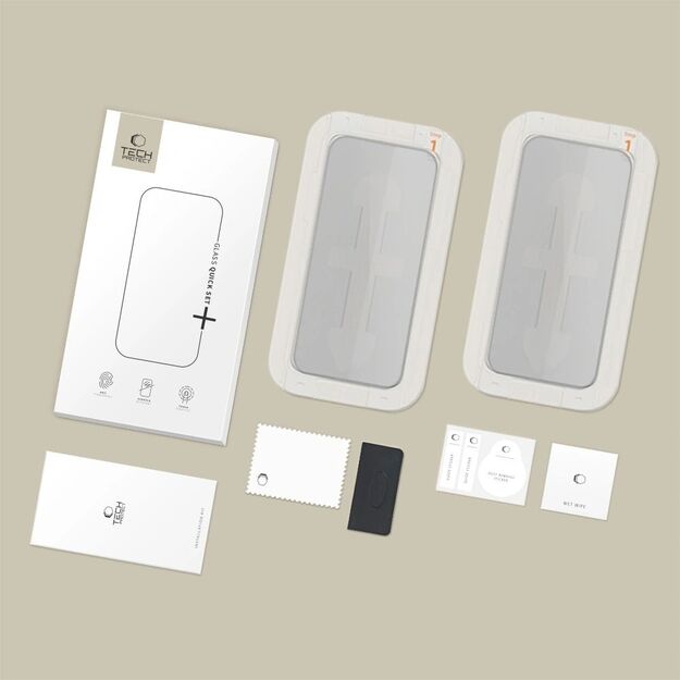 Tech-Protect Quick Set Spy+ Privacy Glass 2-pack for iPhone 13 / 13 Pro / 14 / 16e 6