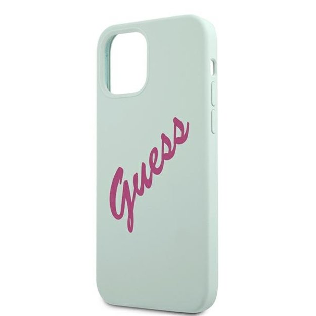 Guess GUHCP12LLSVSBF iPhone 12 Pro Max 6.7&quot  blue fuchsia/blue fuschia hardcase Silicone Vintage 5