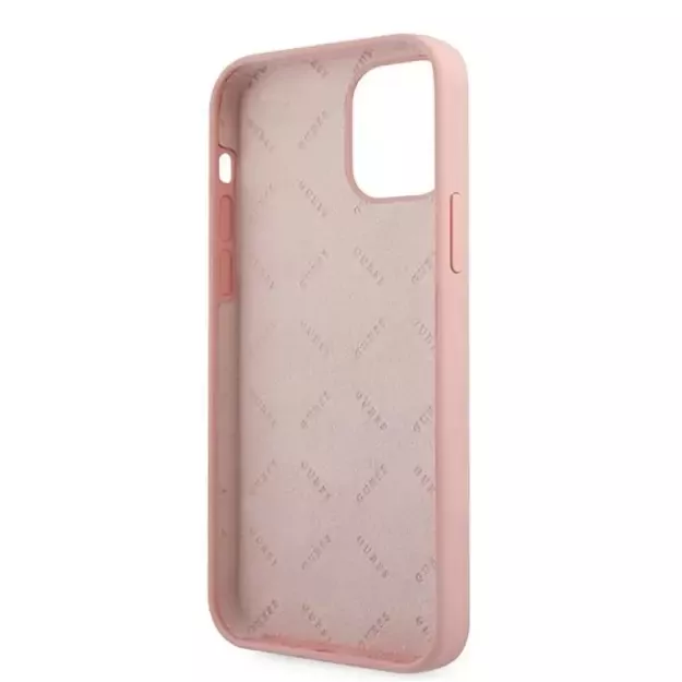 Guess GUHCP12SLSVSPI iPhone 12 mini 5.4&quot  pink/pink hardcase Script Vintage 13