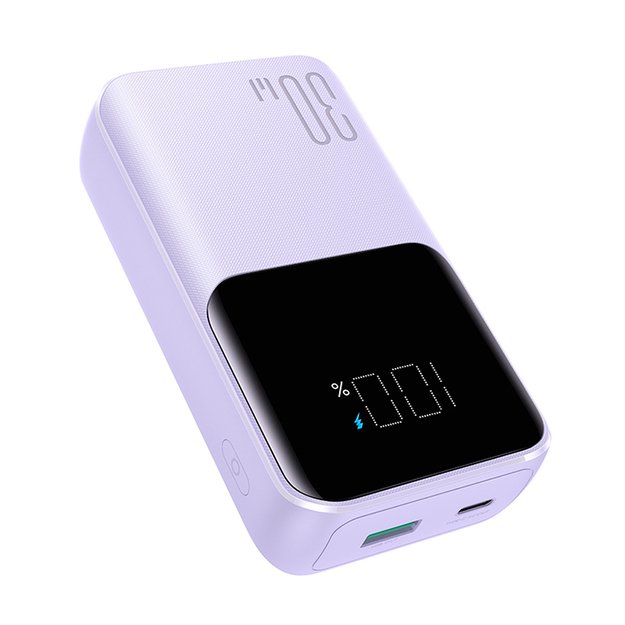 Joyroom JR-PBC06 mini power bank with built-in USB-C / Lightning cables 30W 10000mAh - purple 28