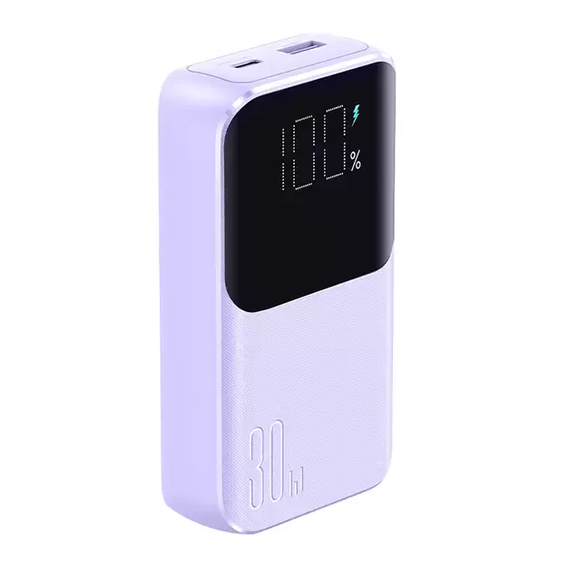 Joyroom JR-PBC06 mini power bank with built-in USB-C / Lightning cables 30W 10000mAh - purple 1