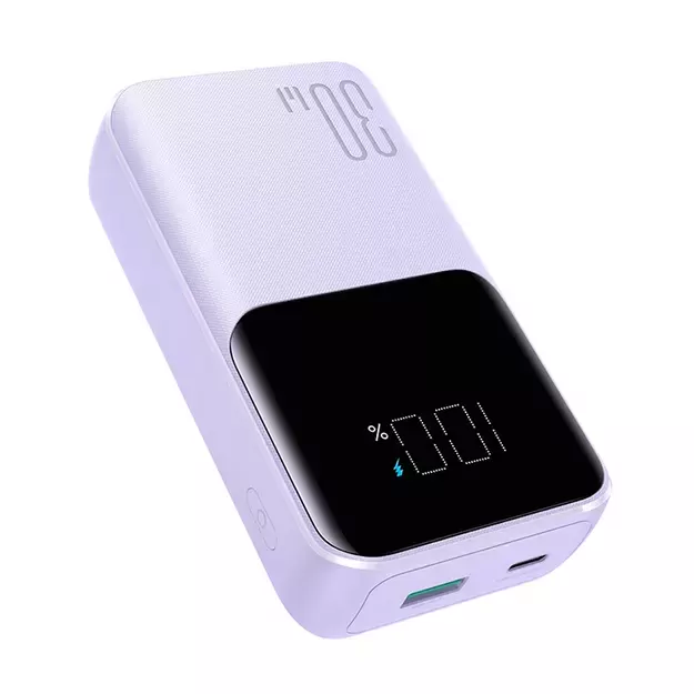Joyroom JR-PBC06 mini power bank with built-in USB-C / Lightning cables 30W 10000mAh - purple 14