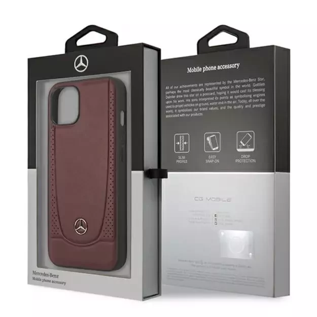 Mercedes MEHCP15SARMRE iPhone 15 6.1&quot  red/red hardcase Leather Urban Bengale 14