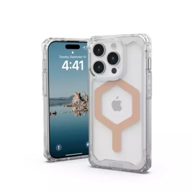 UAG Plyo MagSafe case for iPhone 15 Pro - transparent and pearl 1