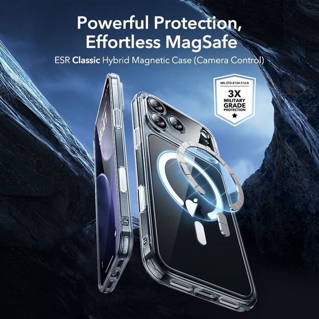 ESR Classic Hybrid MagSafe + Tempered Glass Set for iPhone 17 Pro Max - Clear 2