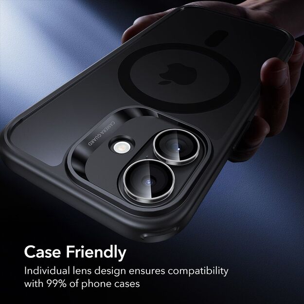 ESR Armorite Camera Cover for iPhone 16 / 16 Plus / 17 - Transparent 8